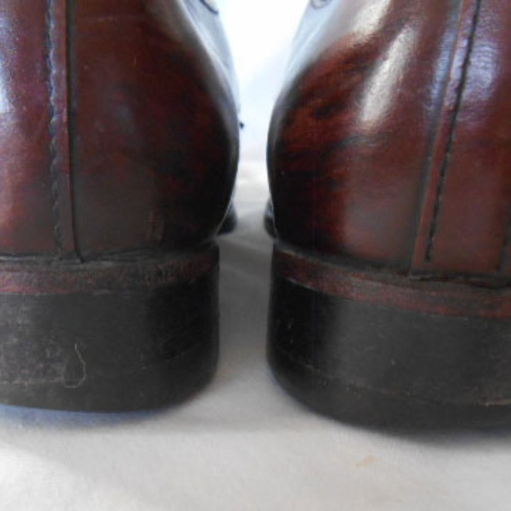 Nunn Bush Men's Black Oxford Dress Shoes, Size 9 D, Brown Leather lace-ups - Picture 4 of 8